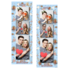 Fotobudka na weselu z błękitnym tłem + obrączki i kwiaty - Paski 15x5cm model 109 - Thumbnail Image 8
