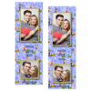 Dzień bez komórki z niebieskim tłem + ludzie i chmury - Paski 15x5cm model 110 - Thumbnail Image 2