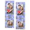 Dzień bez komórki z niebieskim tłem + ludzie i chmury - Paski 15x5cm model 110 - Thumbnail Image 4