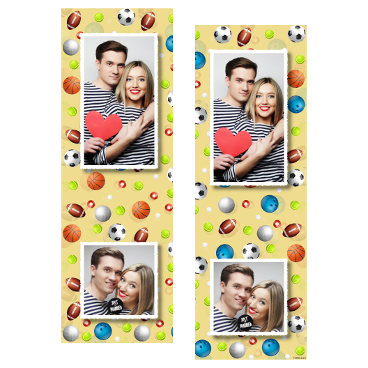 Dzień Zabawy Piłką z żółtym tłem + piłki i sport - Paski 15x5cm model 110 - obrazek 5