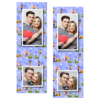 Dzień bez komórki z niebieskim tłem + ludzie i chmury - Paski 15x5cm model 110 - Thumbnail Image 5