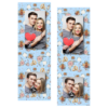 Fotobudka na weselu z błękitnym tłem + obrączki i kwiaty - Paski 15x5cm model 110 - Thumbnail Image 5
