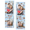 Fotobudka na weselu z błękitnym tłem + obrączki i kwiaty - Paski 15x5cm model 110 - Thumbnail Image 6
