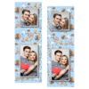 Fotobudka na weselu z błękitnym tłem + obrączki i kwiaty - Paski 15x5cm model 111 - Thumbnail Image 3