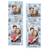 Fotobudka na weselu z błękitnym tłem + obrączki i kwiaty - Paski 15x5cm model 111 - Thumbnail Image 8