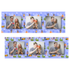 Dzień bez komórki z niebieskim tłem + ludzie i chmury - Paski 5x15cm model 202 - Thumbnail Image 7