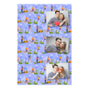 Dzień bez komórki z niebieskim tłem + ludzie i chmury - Pocztówka 15x10cm model 301 - Thumbnail Image 1