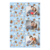 Fotobudka na weselu z błękitnym tłem + obrączki i kwiaty - Pocztówka 15x10cm model 301 - Thumbnail Image 1