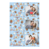 Fotobudka na weselu z błękitnym tłem + obrączki i kwiaty - Pocztówka 15x10cm model 301 - Thumbnail Image 2