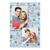 Fotobudka na weselu z błękitnym tłem + obrączki i kwiaty - Pocztówka 15x10cm model 307 - Thumbnail Image 5