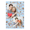 Fotobudka na weselu z błękitnym tłem + obrączki i kwiaty - Pocztówka 15x10cm model 307 - Thumbnail Image 6