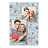 Fotobudka na weselu z błękitnym tłem + obrączki i kwiaty - Pocztówka 15x10cm model 308 - Thumbnail Image 2