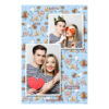 Fotobudka na weselu z błękitnym tłem + obrączki i kwiaty - Pocztówka 15x10cm model 308 - Thumbnail Image 6