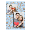 Fotobudka na weselu z błękitnym tłem + obrączki i kwiaty - Pocztówka 15x10cm model 310 - Thumbnail Image 5