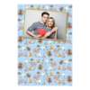 Fotobudka na weselu z błękitnym tłem + obrączki i kwiaty - Pocztówka 15x10cm model 312 - Thumbnail Image 1