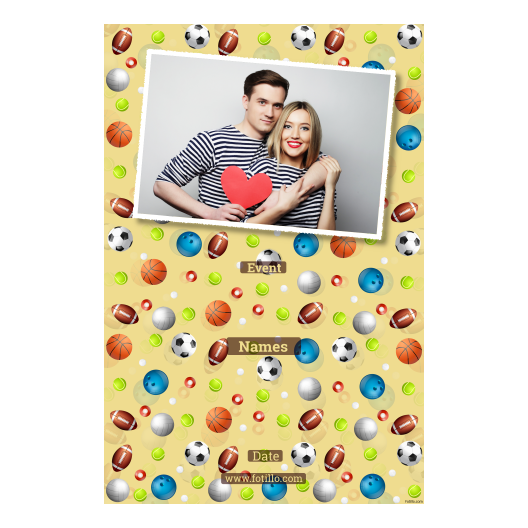 Dzień Zabawy Piłką z żółtym tłem + piłki i sport - Pocztówka 15x10cm model 312 - obrazek 6