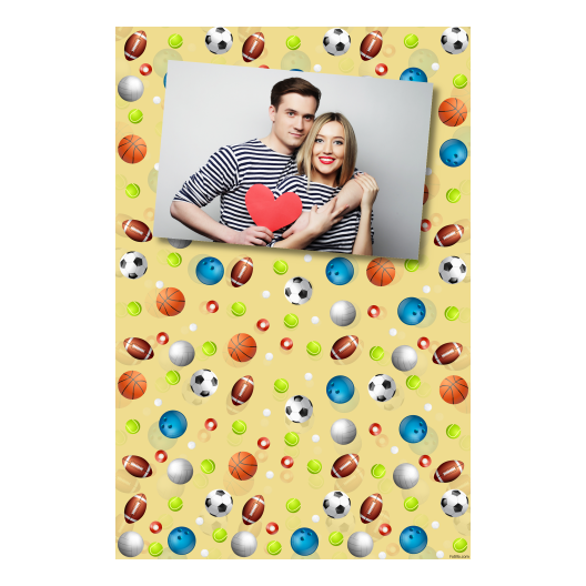 Dzień Zabawy Piłką z żółtym tłem + piłki i sport - Pocztówka 15x10cm model 312 - obrazek 7