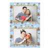 Fotobudka na weselu z błękitnym tłem + obrączki i kwiaty - Pocztówka 15x10cm model 313 - Thumbnail Image 1
