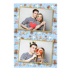 Fotobudka na weselu z błękitnym tłem + obrączki i kwiaty - Pocztówka 15x10cm model 314 - Thumbnail Image 1