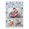 Fotobudka na weselu z błękitnym tłem + obrączki i kwiaty - Pocztówka 15x10cm model 316 - Thumbnail Image 1