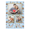 Fotobudka na weselu z błękitnym tłem + obrączki i kwiaty - Pocztówka 15x10cm model 317 - Thumbnail Image 1
