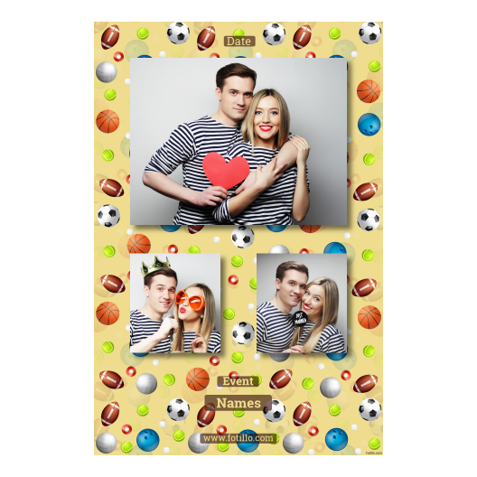 Dzień Zabawy Piłką z żółtym tłem + piłki i sport - Pocztówka 15x10cm model 317 - obrazek 8