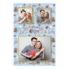 Fotobudka na weselu z błękitnym tłem + obrączki i kwiaty - Pocztówka 15x10cm model 318 - Thumbnail Image 2