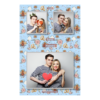 Fotobudka na weselu z błękitnym tłem + obrączki i kwiaty - Pocztówka 15x10cm model 318 - Thumbnail Image 4