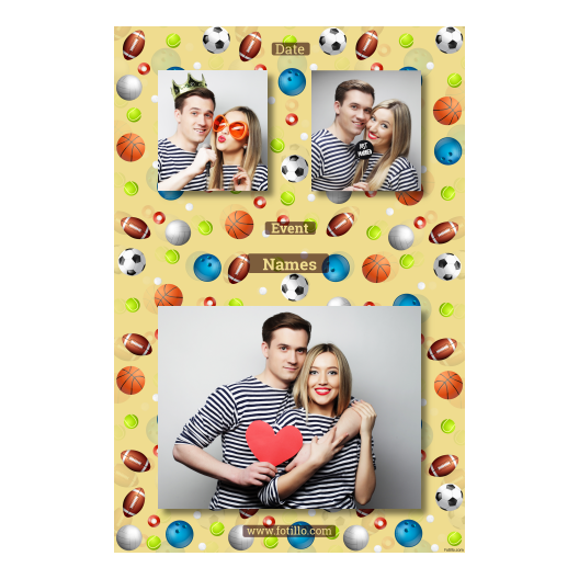 Dzień Zabawy Piłką z żółtym tłem + piłki i sport - Pocztówka 15x10cm model 318 - obrazek 8