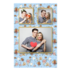 Fotobudka na weselu z błękitnym tłem + obrączki i kwiaty - Pocztówka 15x10cm model 319 - Thumbnail Image 1
