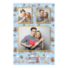 Fotobudka na weselu z błękitnym tłem + obrączki i kwiaty - Pocztówka 15x10cm model 319 - Thumbnail Image 2
