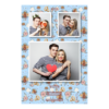 Photo booth at the wedding with light blue background + wedding rings, flowers  -  Postcard 6x4 model 319 - Thumbnail Image 6