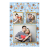 Fotobudka na weselu z błękitnym tłem + obrączki i kwiaty - Pocztówka 15x10cm model 320 - Thumbnail Image 1