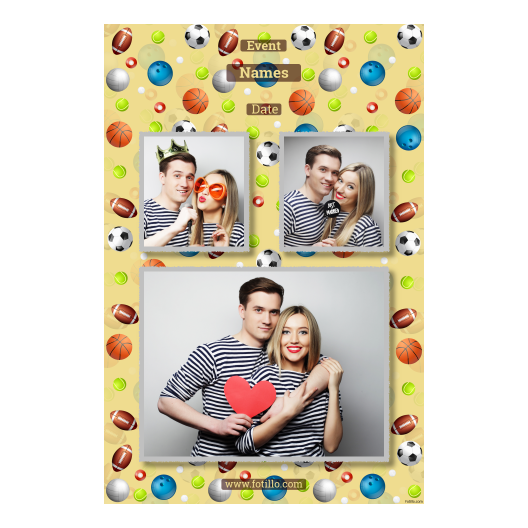 Dzień Zabawy Piłką z żółtym tłem + piłki i sport - Pocztówka 15x10cm model 320 - obrazek 4