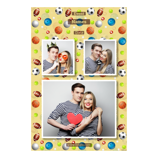 Dzień Zabawy Piłką z żółtym tłem + piłki i sport - Pocztówka 15x10cm model 320 - obrazek 6