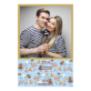Fotobudka na weselu z błękitnym tłem + obrączki i kwiaty - Pocztówka 15x10cm model 325 - Thumbnail Image 2