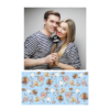 Fotobudka na weselu z błękitnym tłem + obrączki i kwiaty - Pocztówka 15x10cm model 325 - Thumbnail Image 5