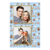 Fotobudka na weselu z błękitnym tłem + obrączki i kwiaty - Pocztówka 15x10cm model 328 - Thumbnail Image 1