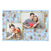 Fotobudka na weselu z błękitnym tłem + obrączki i kwiaty - Pocztówka 10x15cm model 401 - Thumbnail Image 2