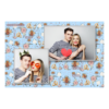 Fotobudka na weselu z błękitnym tłem + obrączki i kwiaty - Pocztówka 10x15cm model 401 - Thumbnail Image 4