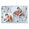 Fotobudka na weselu z błękitnym tłem + obrączki i kwiaty - Pocztówka 10x15cm model 401 - Thumbnail Image 6