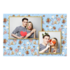 Fotobudka na weselu z błękitnym tłem + obrączki i kwiaty - Pocztówka 10x15cm model 402 - Thumbnail Image 1