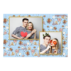 Fotobudka na weselu z błękitnym tłem + obrączki i kwiaty - Pocztówka 10x15cm model 402 - Thumbnail Image 2