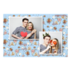 Fotobudka na weselu z błękitnym tłem + obrączki i kwiaty - Pocztówka 10x15cm model 402 - Thumbnail Image 6