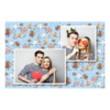 Fotobudka na weselu z błękitnym tłem + obrączki i kwiaty - Pocztówka 10x15cm model 404 - Thumbnail Image 5