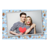 Fotobudka na weselu z błękitnym tłem + obrączki i kwiaty - Pocztówka 10x15cm model 405 - Thumbnail Image 3