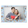 Fotobudka na weselu z błękitnym tłem + obrączki i kwiaty - Pocztówka 10x15cm model 405 - Thumbnail Image 4