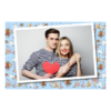 Fotobudka na weselu z błękitnym tłem + obrączki i kwiaty - Pocztówka 10x15cm model 405 - Thumbnail Image 5