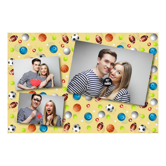 Dzień Zabawy Piłką z żółtym tłem + piłki i sport - Pocztówka 10x15cm model 406 - obrazek 7
