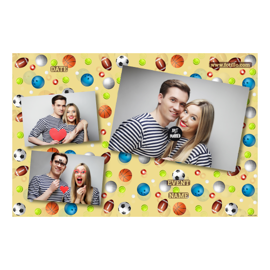 Dzień Zabawy Piłką z żółtym tłem + piłki i sport - Pocztówka 10x15cm model 406 - obrazek 8
